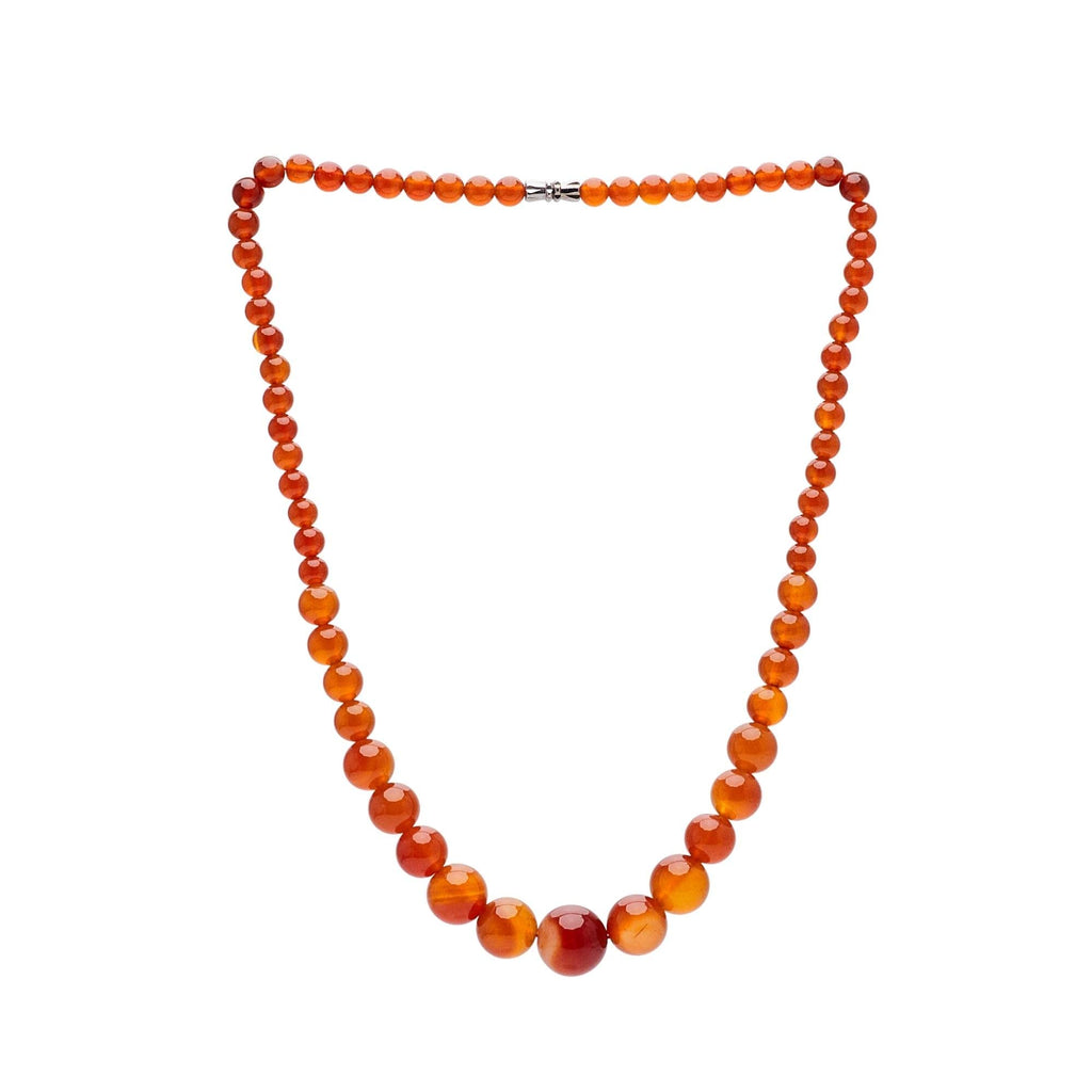 Handmade 6-14mm Natural Agate Gemstone Necklace For Women and Girls treasurebayb2b