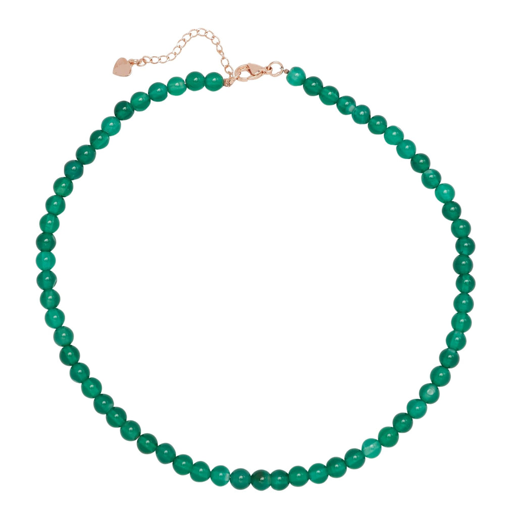 Handmade Womens Girls Beaded Necklace Choker 6mm Round Beads - Natural Gemstones Healing Crystal Jewellery treasurebayb2b
