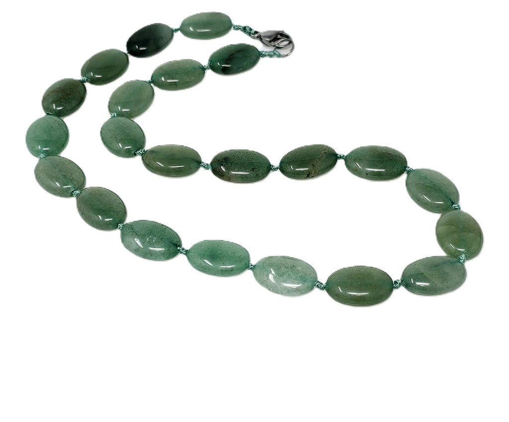 Stunning Oval Shape Natural Gemstone Beaded Necklace for Women treasurebayb2b