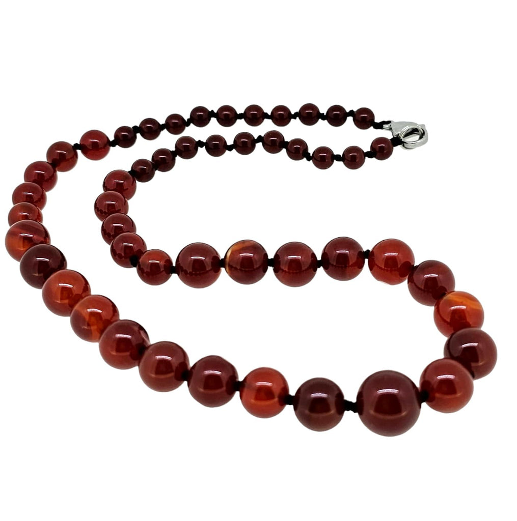 Women's Stunning 6-14mm Natural Gemstone Beaded Necklace | Blue Green Black Pink Multicolour Agate, Blue Turquoise Necklace For Women treasurebayb2b