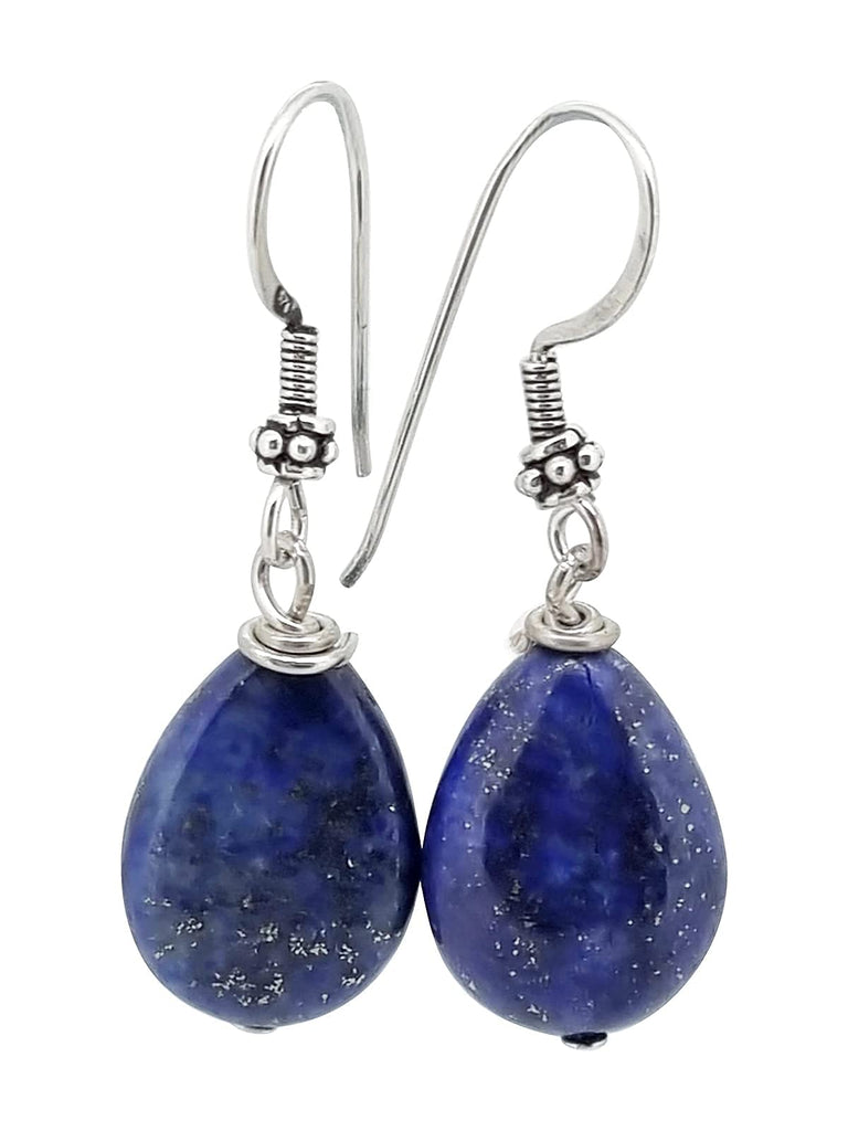 Handmade Natural Gemstone Dangle Drop Earrings for Women and Girls Made with Sterling Silver treasurebayb2b