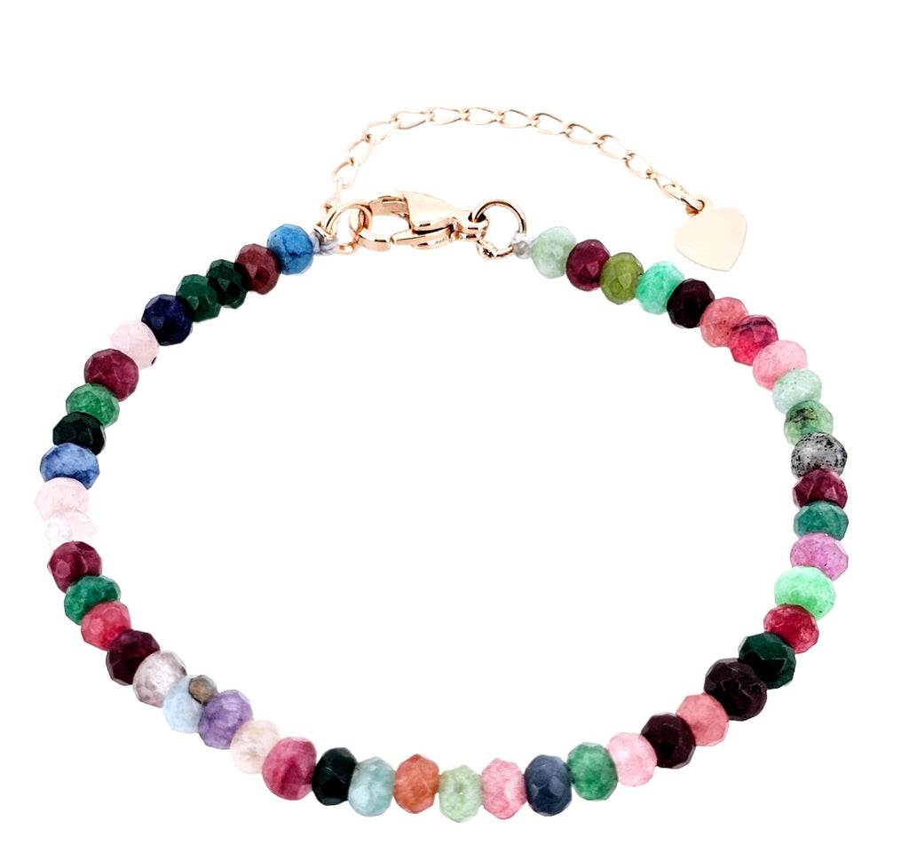 Handmade Womens Girls Delicate Natural Gemstone Bracelet | Stress Anxiety Power Bead Healing Crystal Gemstone Pearl Bracelet - Adjustable Size treasurebayb2b