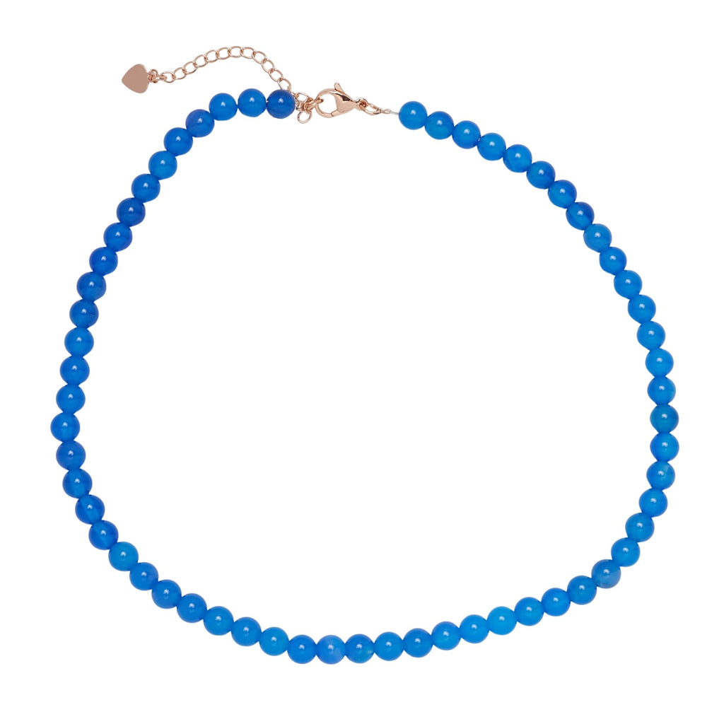 Handmade Womens Girls Beaded Necklace Choker 6mm Round Beads - Natural Gemstones Healing Crystal Jewellery treasurebayb2b