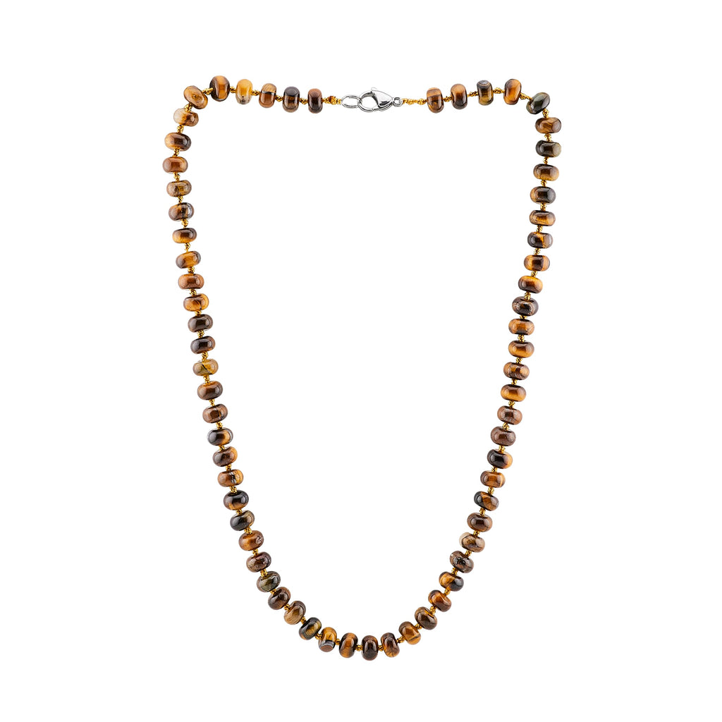 Women's Handmade Necklace 8mm Rondelle Shape Gemstone Beaded Necklace treasurebayb2b