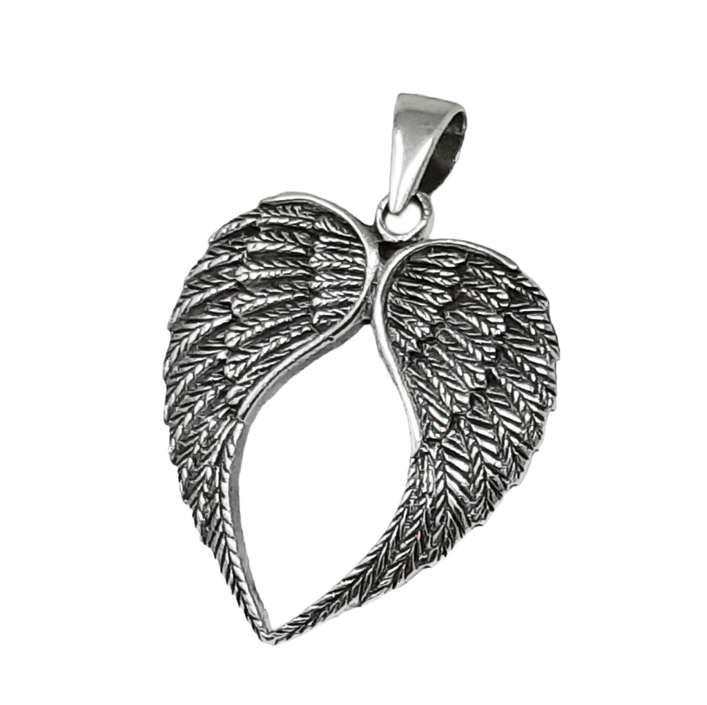Women's Girls Jewellery Pendant - 925 Sterling Silver Pendant Necklace Angel Wings Pendant treasurebayb2b