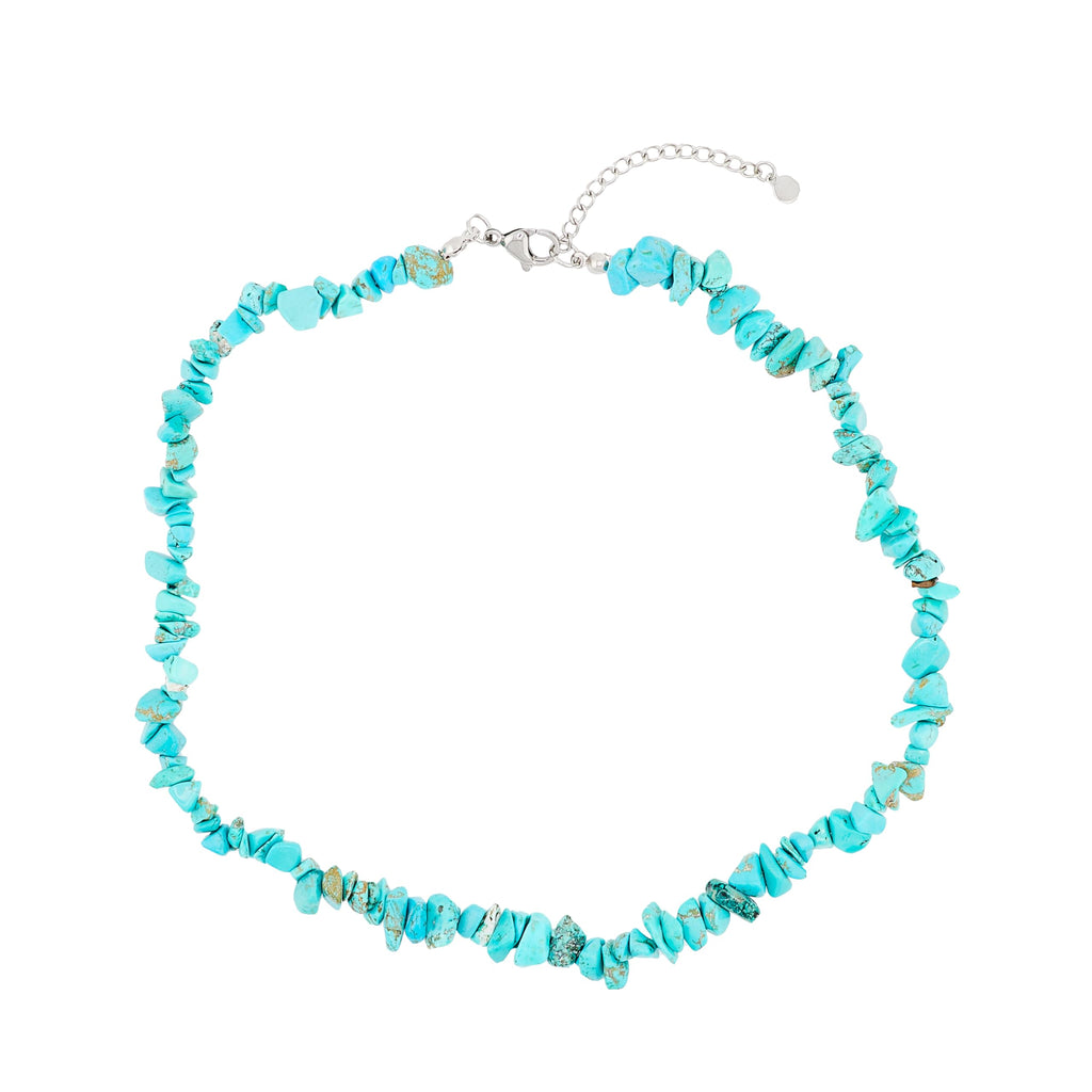 Handmade Womens Girls Beaded Gemstone Chips Choker Necklace - Natural Gemstones Healing Crystal Jewellery for Women Girls treasurebayb2b