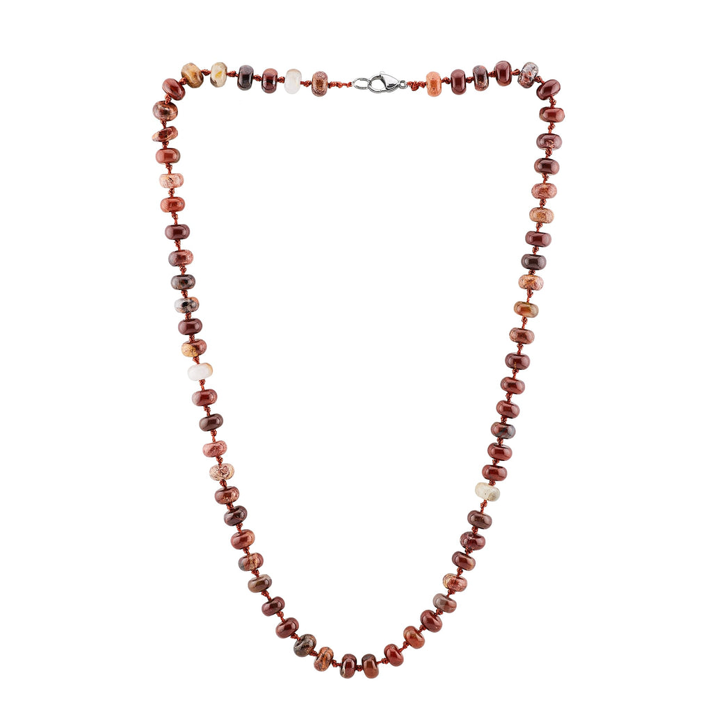 Women's Handmade Necklace 8mm Rondelle Shape Gemstone Beaded Necklace treasurebayb2b