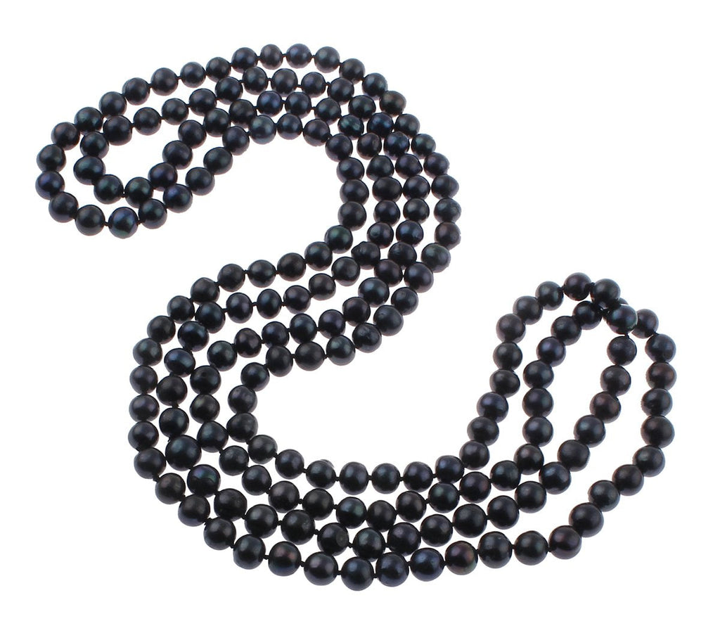 Elegant and Classic Freshwater Pearl Necklace - Made from 8-9mm natural freshwater pearl 120cm Long rope Necklace treasurebayb2b