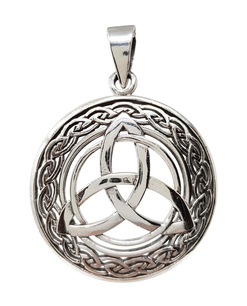 925 Sterling Silver Circular Celtic Knot Pendant, Pendant for Men and Women treasurebayb2b