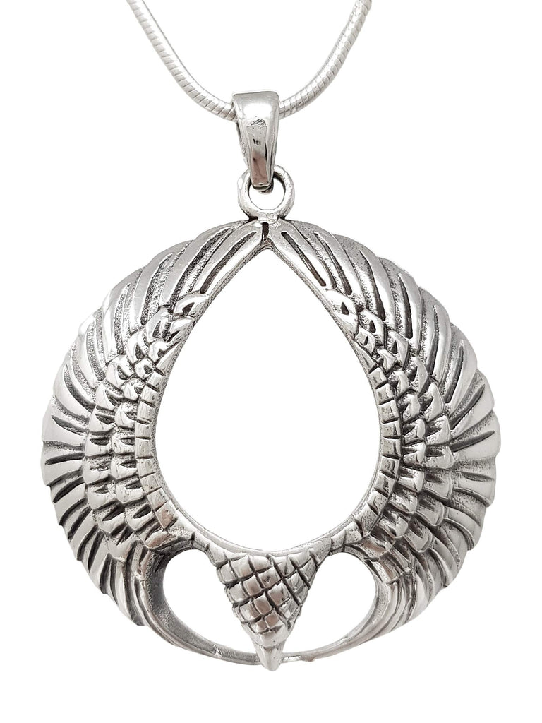Men's 925 Silver Pendant Bird Wings Phoenix Pendant - Phoenix Necklace Pendant for Men and Women treasurebayb2b