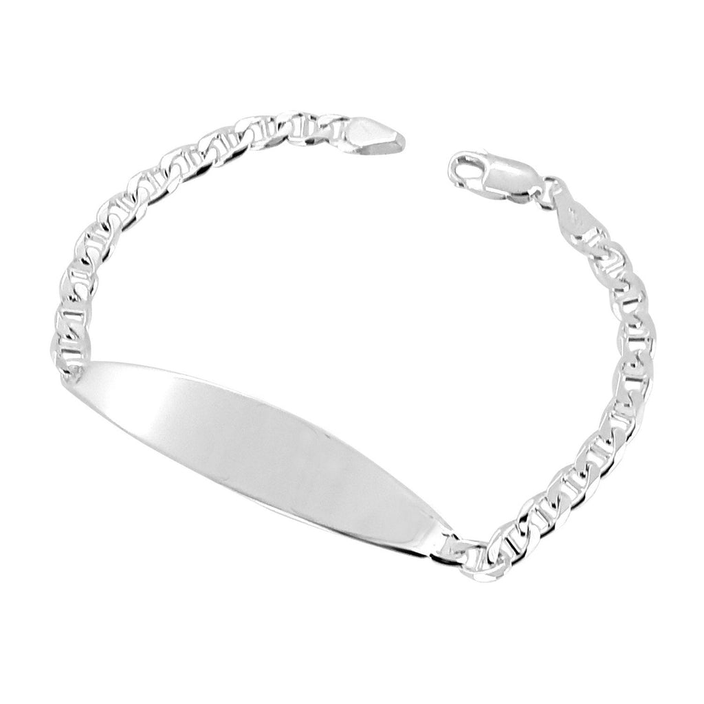 Women's Sterling Silver Chain ID Bracelet treasurebayb2b