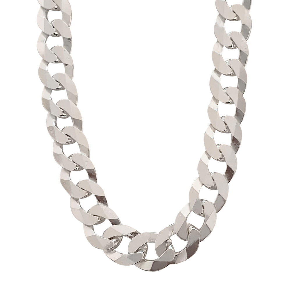 Statement 10.5mm Solid 925 Sterling Silver Curb Chain For Men treasurebayb2b