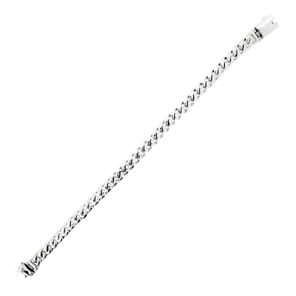 Silver Cuban Curb Chain Bracelet for Men 8.5MM Solid 925 Sterling Silver treasurebayb2b