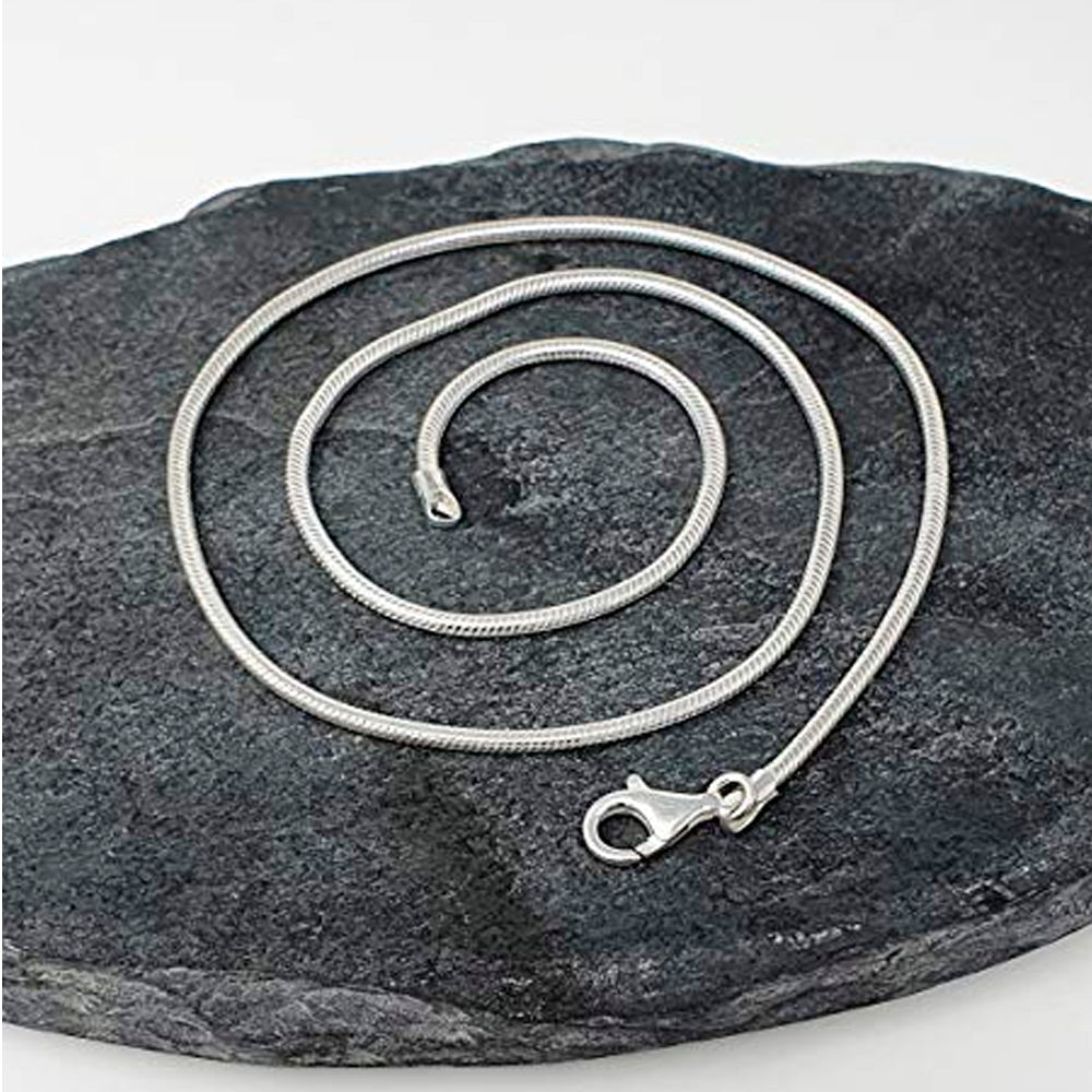925 Sterling Silver Snake Chain 2.3mm For Men And Women treasurebayb2b
