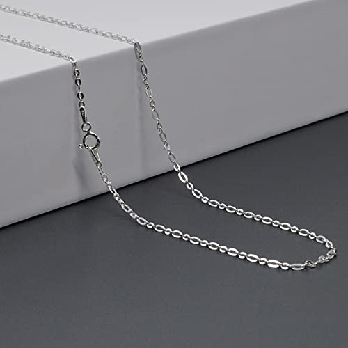 Silver Chain Necklace for Men and Women | 1.6mm Dainty Silver Chain Choker, Stack Layering Necklace for Women and Girls treasurebayb2b